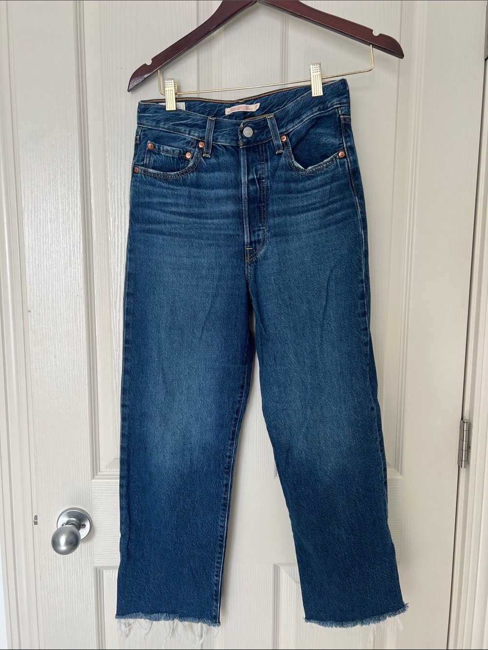 Levi’s Ribcage straight ankle- Dark Blue